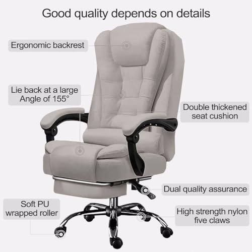 Ergonomic Gaming Chair for Big and Tall Office Desk Executive Manager with Footrest