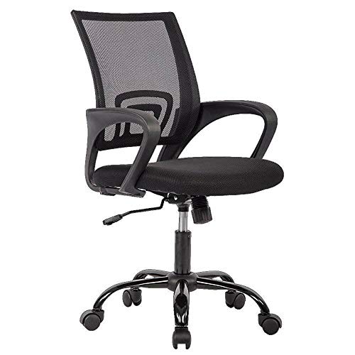 Ergonomic Black Mesh Office Chair for Back Pain Relief
