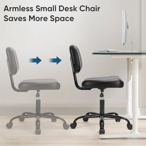 Ergonomic Small Desk Chair with Lumbar Support for Home Office