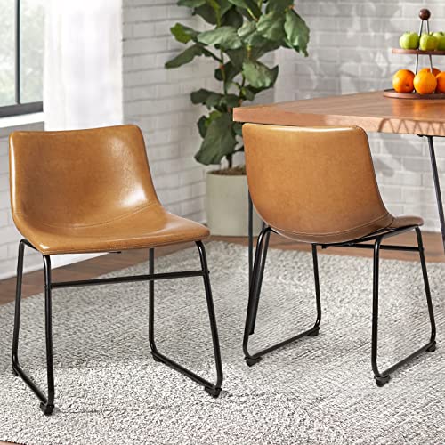 Faux Leather 18-inch Dining Chair Set of 2