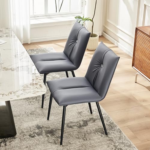 Modern Upholstered Dining Chair Set of 2 for Living & Dining Rooms