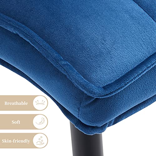 Blue Velvet Dining Chair Set of 2